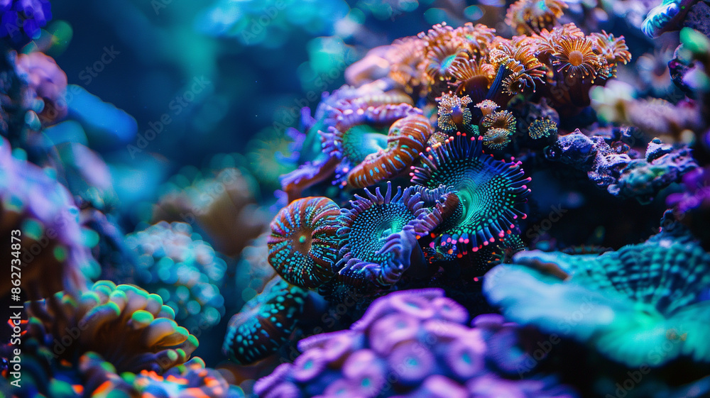 close-up shot of underwater coral reef close-up shot of underwater coral reef