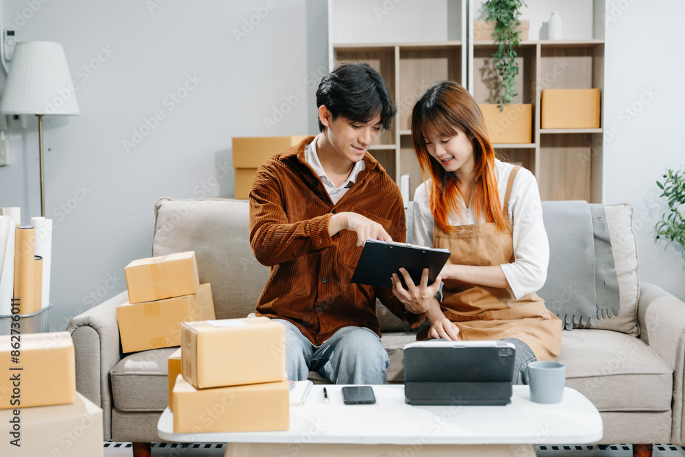 Starting small businesses SME owners, two check online orders Selling products working with boxs freelance work , marketing, Business Success and Productivity. Starting small businesses SME owners, two check online orders Selling products working with boxs freelance work , marketing, Business Success and Productivity.