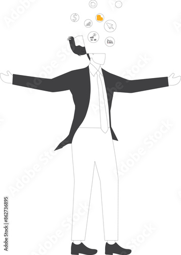 E-Reader Businessman, Education Concept, Digital Tablet, Adult, Adult Student