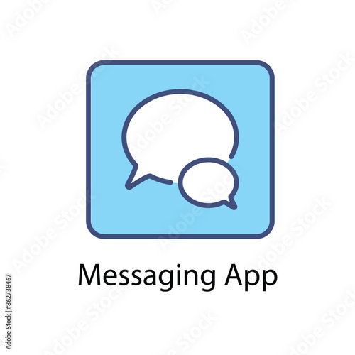 Messaging App vector icon