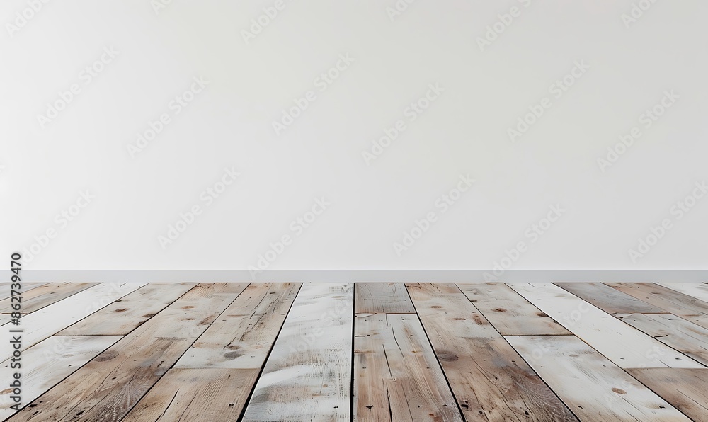 Minimalist plain white wall with wood floor, Minimalist plain white wall with wood floor,