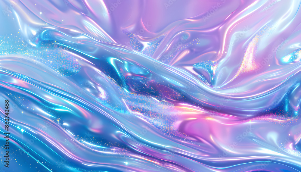 Abstract Iridescent Wave Patterns Abstract Iridescent Wave Patterns