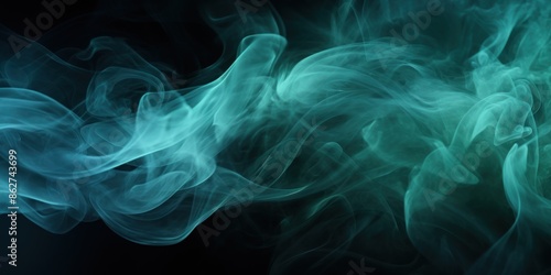 Swirling smoke coming from the ground, no background, black backdrop motion smoky fog mist energy dark texture