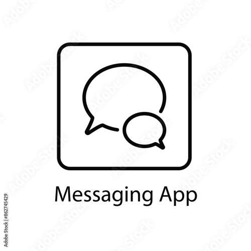 Messaging App vector icon