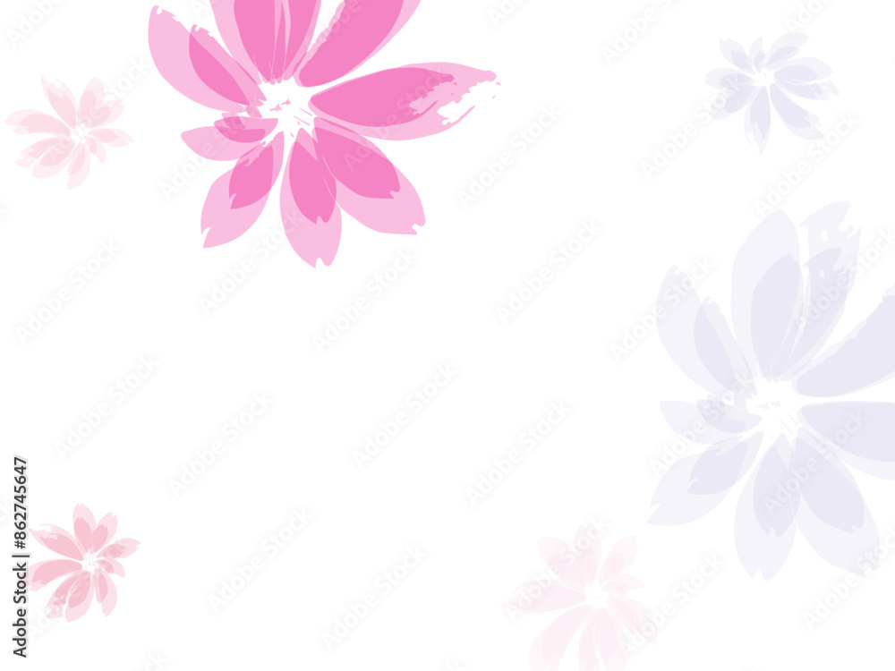 Falling cherry blooming flower parts vector.. Falling cherry blooming flower parts vector..