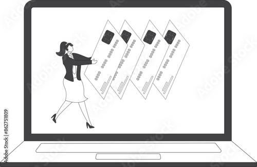 Businessman Debt Start domino effect