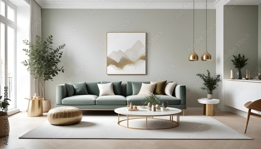 Photo interior modern design room 3d illustration Photo interior modern design room 3d illustration