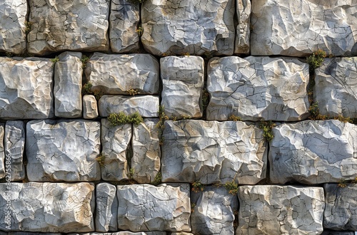 Close Up Of A Rough Stone Wall