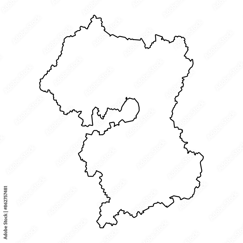 Moscow Oblast map, administrative division of Russia. Vector illustration. Moscow Oblast map, administrative division of Russia. Vector illustration.