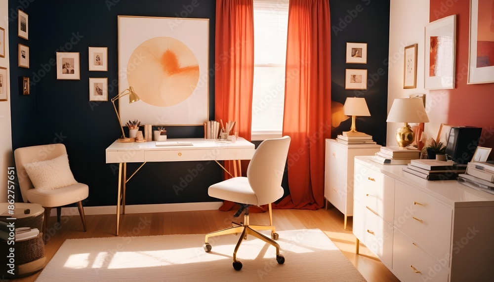 Photo interior modern design room 3d illustration Photo interior modern design room 3d illustration