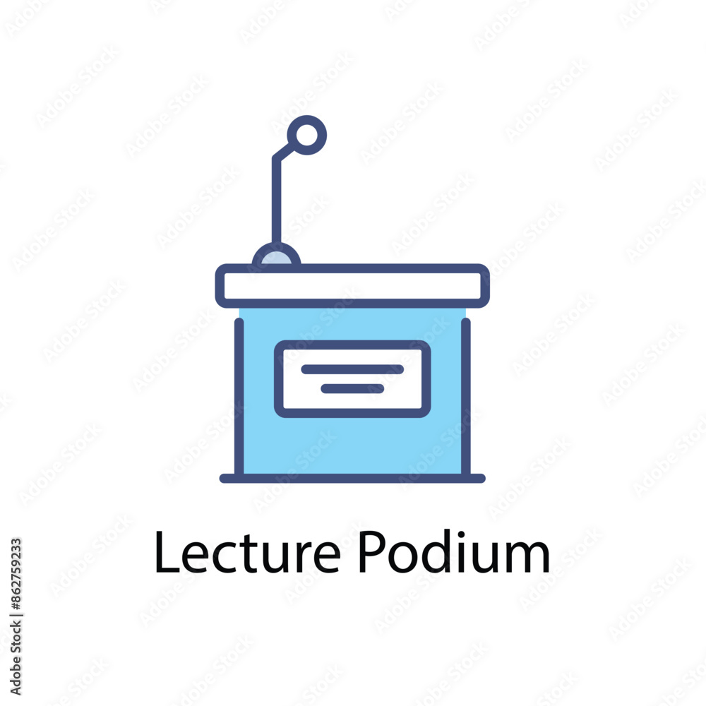 Lecture Podium vector icon Lecture Podium vector icon