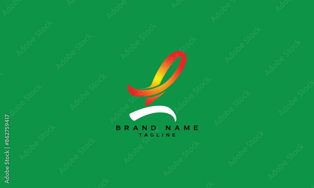 Obraz premium PL, LP, Abstract initial monogram letter alphabet logo design