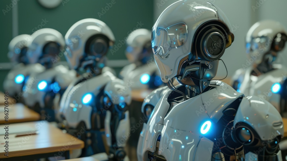 The robots in the classroom The robots in the classroom