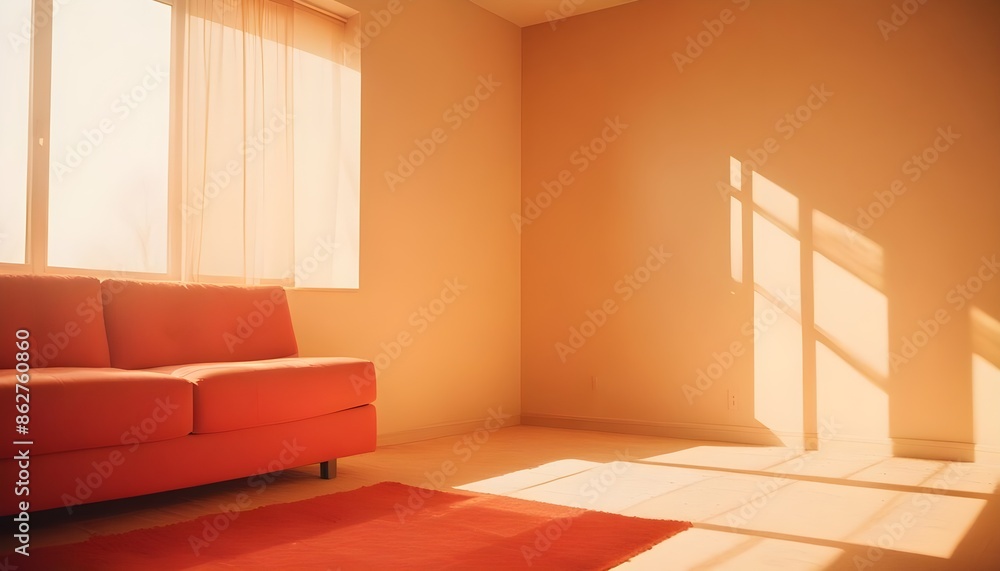 Fototapeta premium Photo interior modern design room 3d illustration