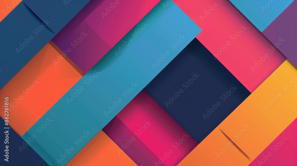 Simple and vibrant geometric background design Simple and vibrant geometric background design