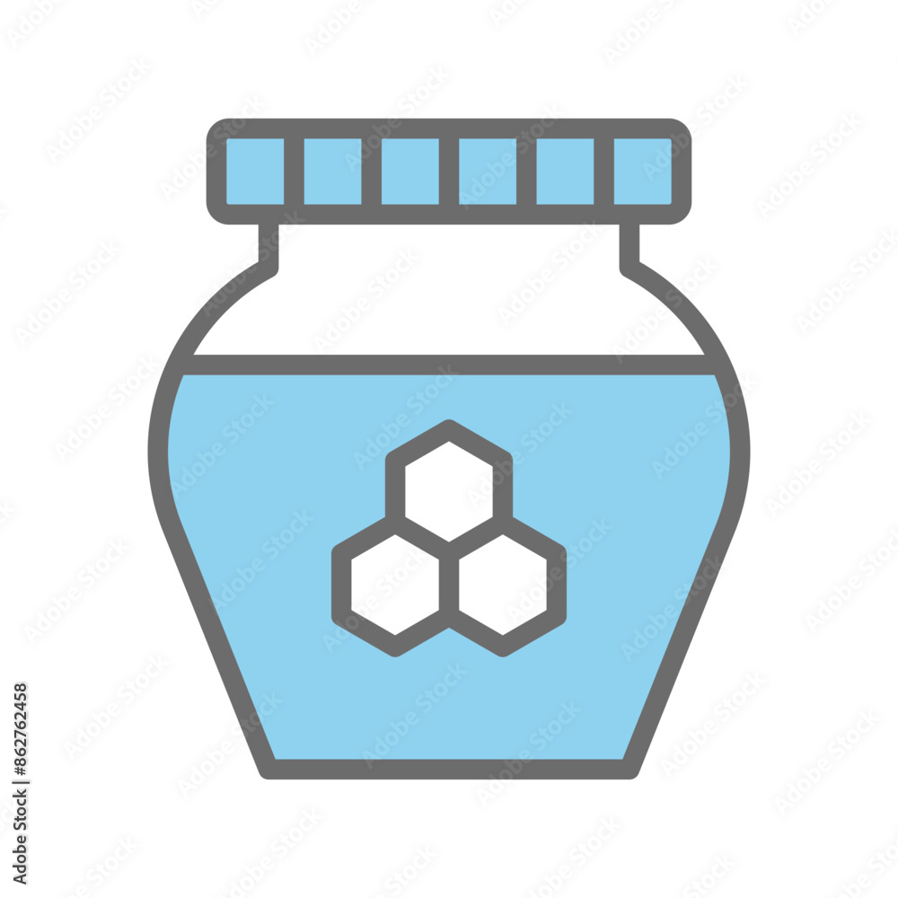 Honey icon vector design template, honey jar icon vector. Honey icon vector design template, honey jar icon vector.