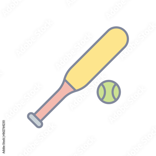 Baseball Bat vector icon