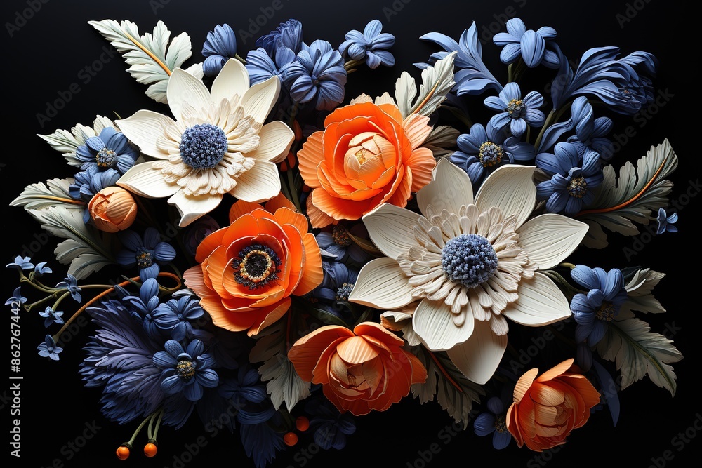 custom made wallpaper toronto digitalBackground of flowers of different species