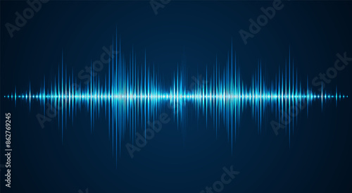 Sound wave background. Wave of musical soundtrack