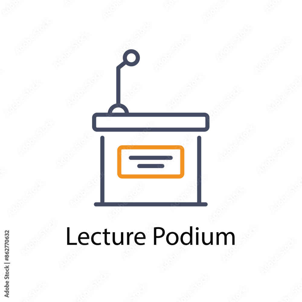 Lecture Podium vector icon