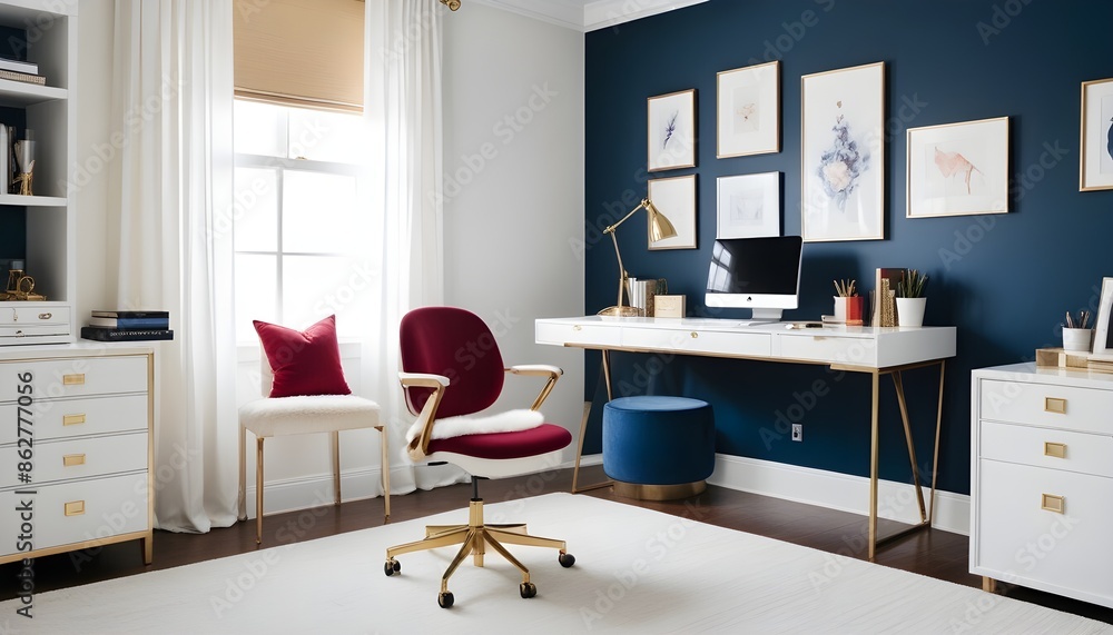 Photo interior modern design room 3d illustration Photo interior modern design room 3d illustration