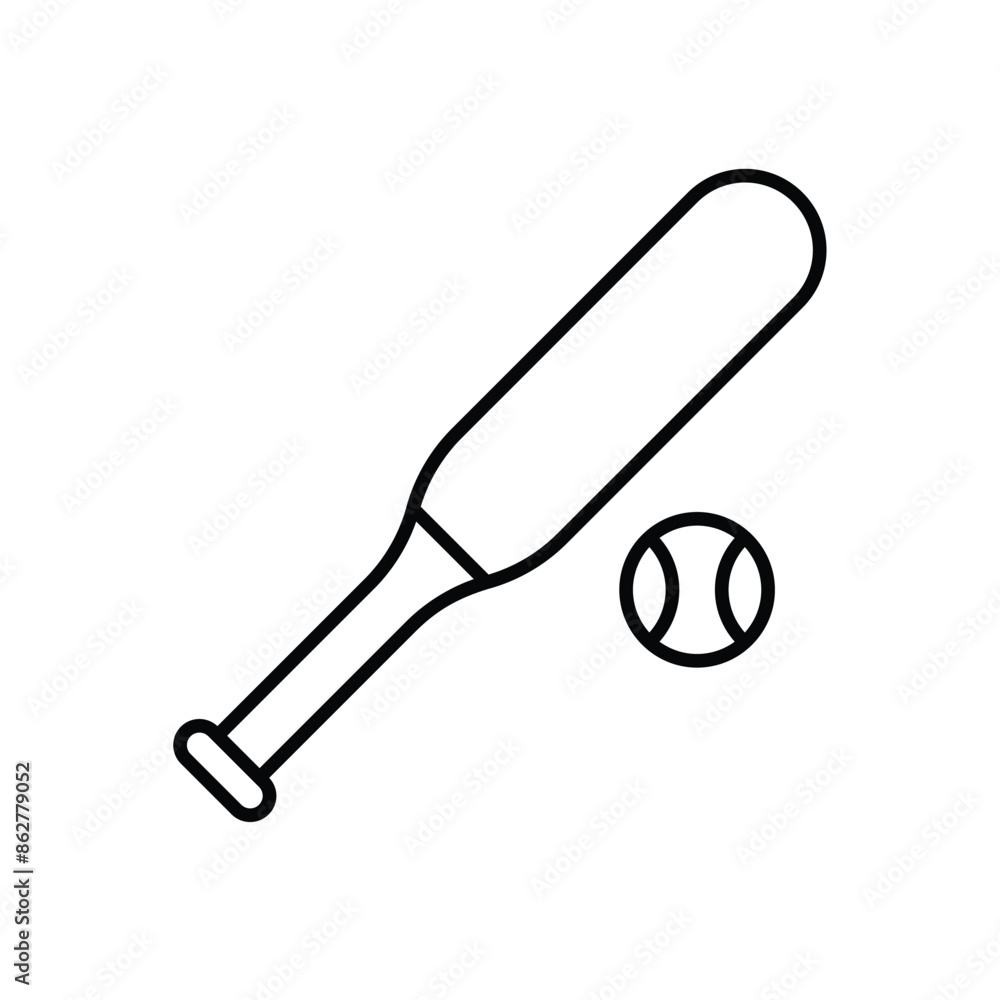 Baseball Bat vector icon Baseball Bat vector icon