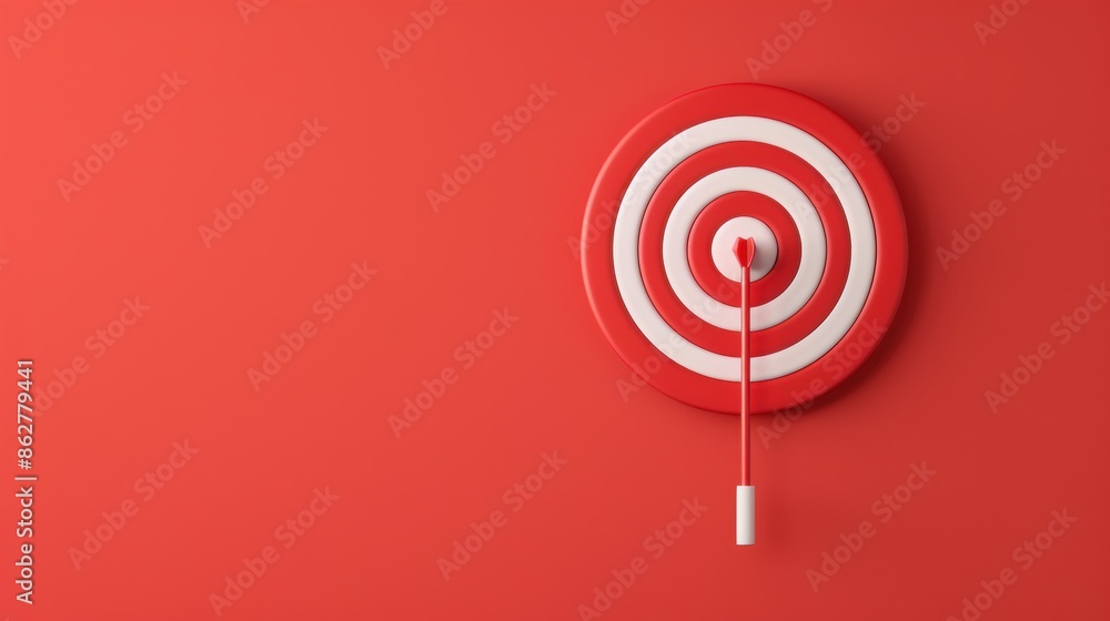 A minimalist red target design, symbolizing precision and focus, with ample copy space for customization. The simple and striking image is perfect for business and marketing concepts. A minimalist red target design, symbolizing precision and focus, with ample copy space for customization. The simple and striking image is perfect for business and marketing concepts.