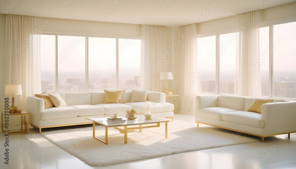 Photo interior modern design room 3d illustration Photo interior modern design room 3d illustration
