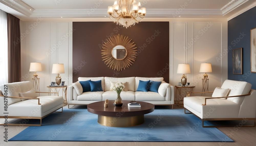 Photo interior modern design room 3d illustration Photo interior modern design room 3d illustration
