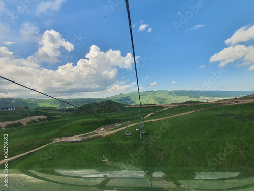 Summer view of Shahdag Mountain Resort, Azerbaijan  photo