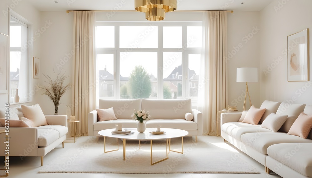 Photo interior modern design room 3d illustration Photo interior modern design room 3d illustration