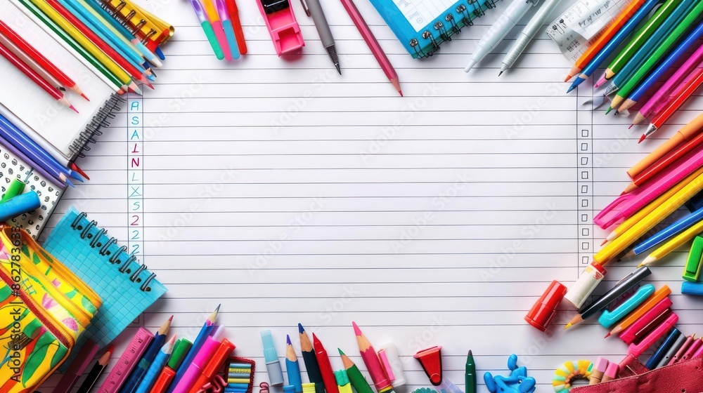 A Vibrant Collection of Pencils and Paper ? A Symphony of Creativity A Vibrant Collection of Pencils and Paper ? A Symphony of Creativity