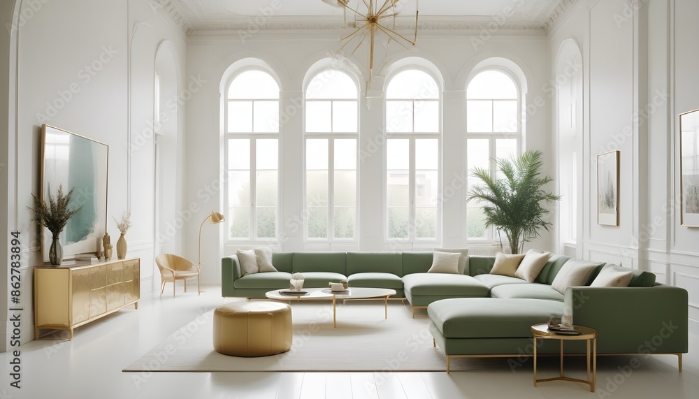 Photo interior modern design room 3d illustration Photo interior modern design room 3d illustration