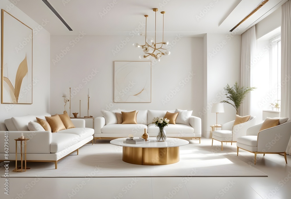 Photo interior modern design room 3d illustration Photo interior modern design room 3d illustration