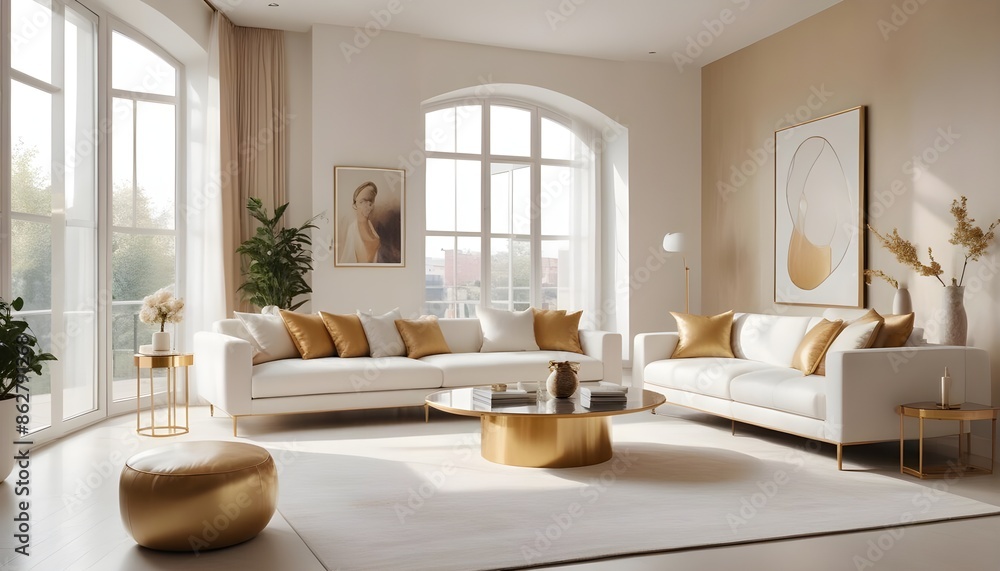 Photo interior modern design room 3d illustration Photo interior modern design room 3d illustration