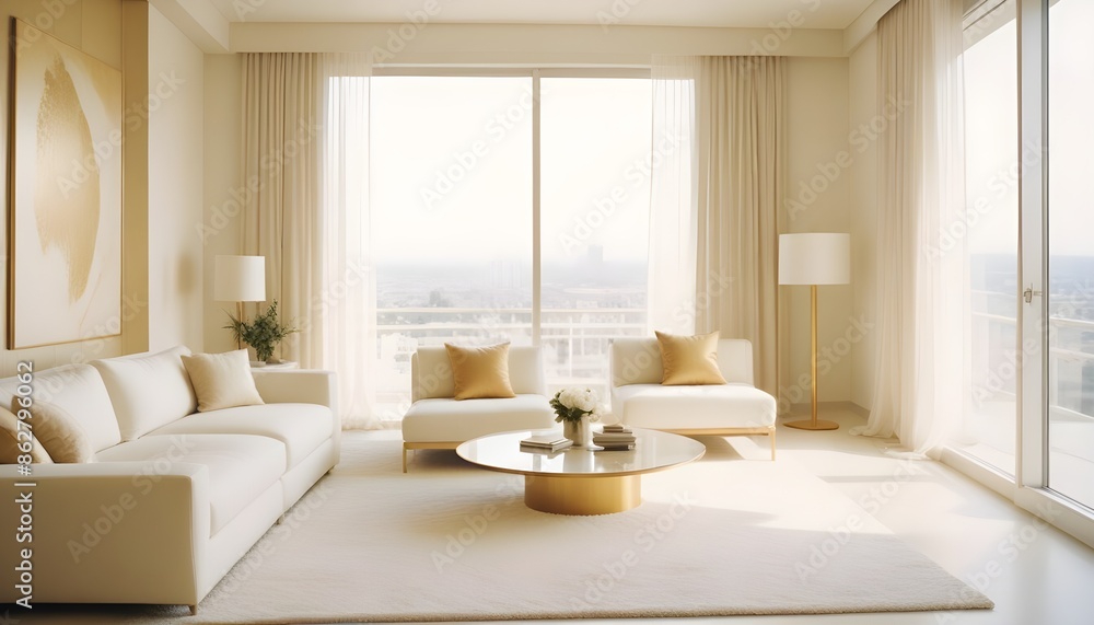 Photo interior modern design room 3d illustration Photo interior modern design room 3d illustration