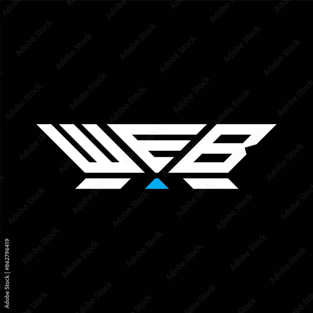WEB letter logo vector design, WEB simple and modern logo. WEB luxurious alphabet design