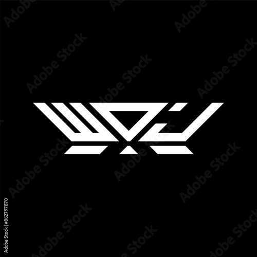 WOJ letter logo vector design, WOJ simple and modern logo. WOJ luxurious alphabet design