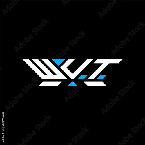 WUT letter logo vector design, WUT simple and modern logo. WUT luxurious alphabet design photo