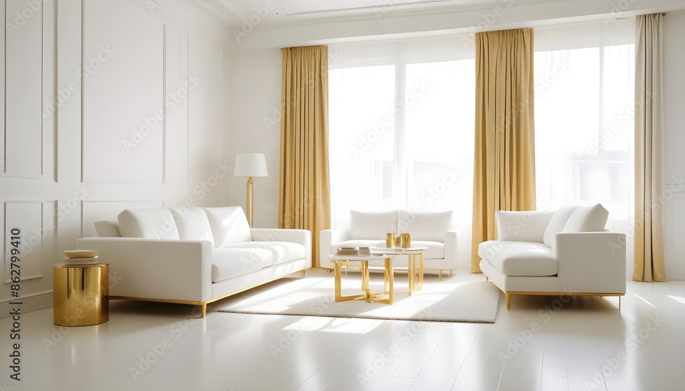 Photo interior modern design room 3d illustration Photo interior modern design room 3d illustration