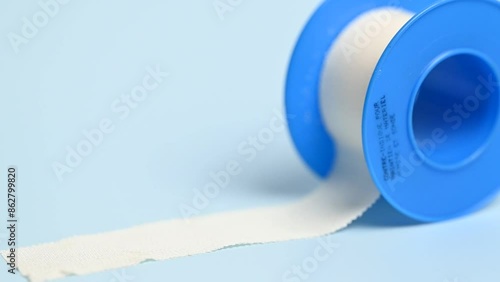 adhesive plaster close-up