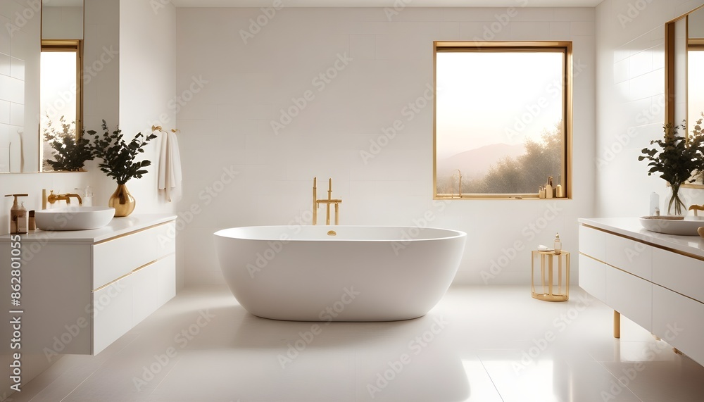 Photo interior modern design room 3d illustration Photo interior modern design room 3d illustration