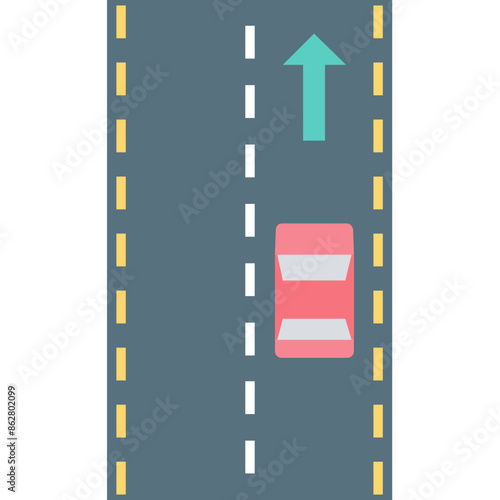 Road Icon Flat Icon
