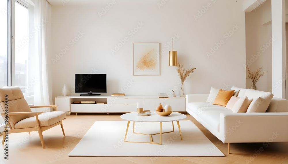 Photo interior modern design room 3d illustration Photo interior modern design room 3d illustration