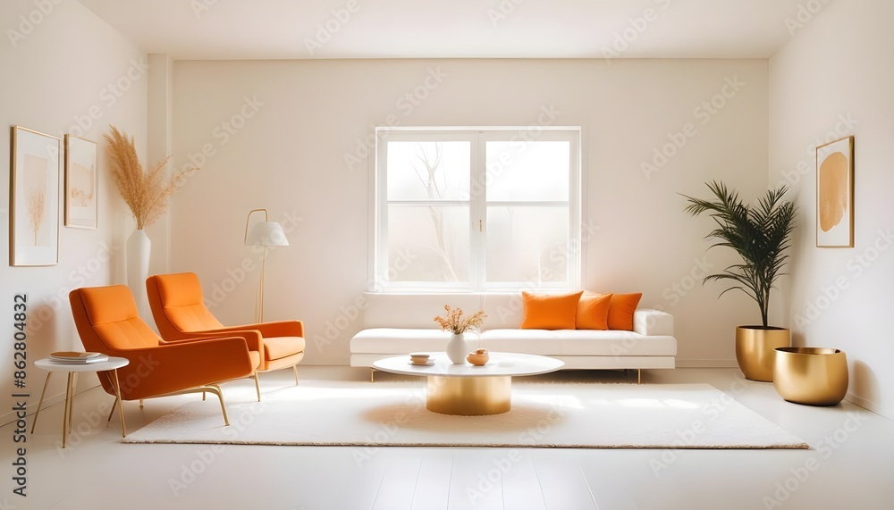 Photo interior modern design room 3d illustration Photo interior modern design room 3d illustration
