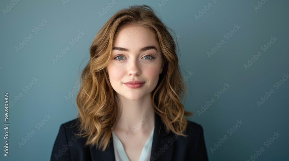 A headshot of a young, beautiful woman presenter with a solid color background, emphasizing her articulate expression and natural charisma A headshot of a young, beautiful woman presenter with a solid color background, emphasizing her articulate expression and natural charisma