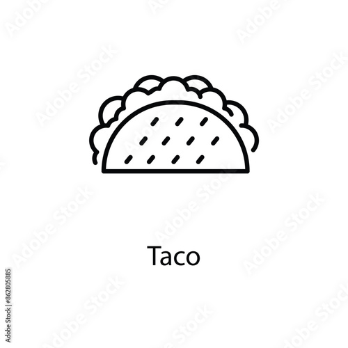 Taco vector icon