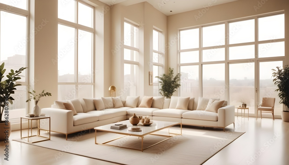 Photo interior modern design room 3d illustration Photo interior modern design room 3d illustration