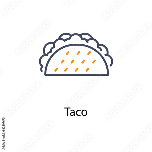 Taco vector icon