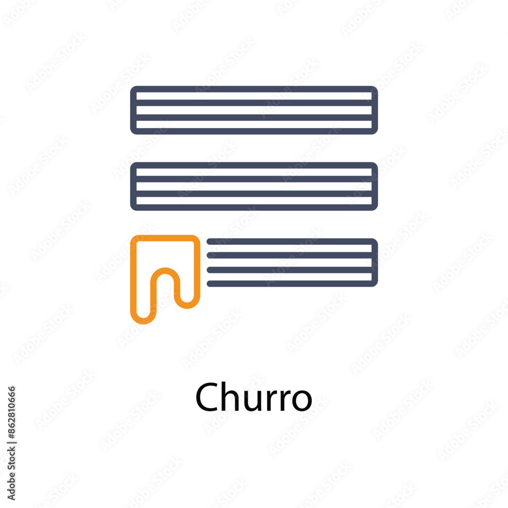 Churro vector icon Churro vector icon